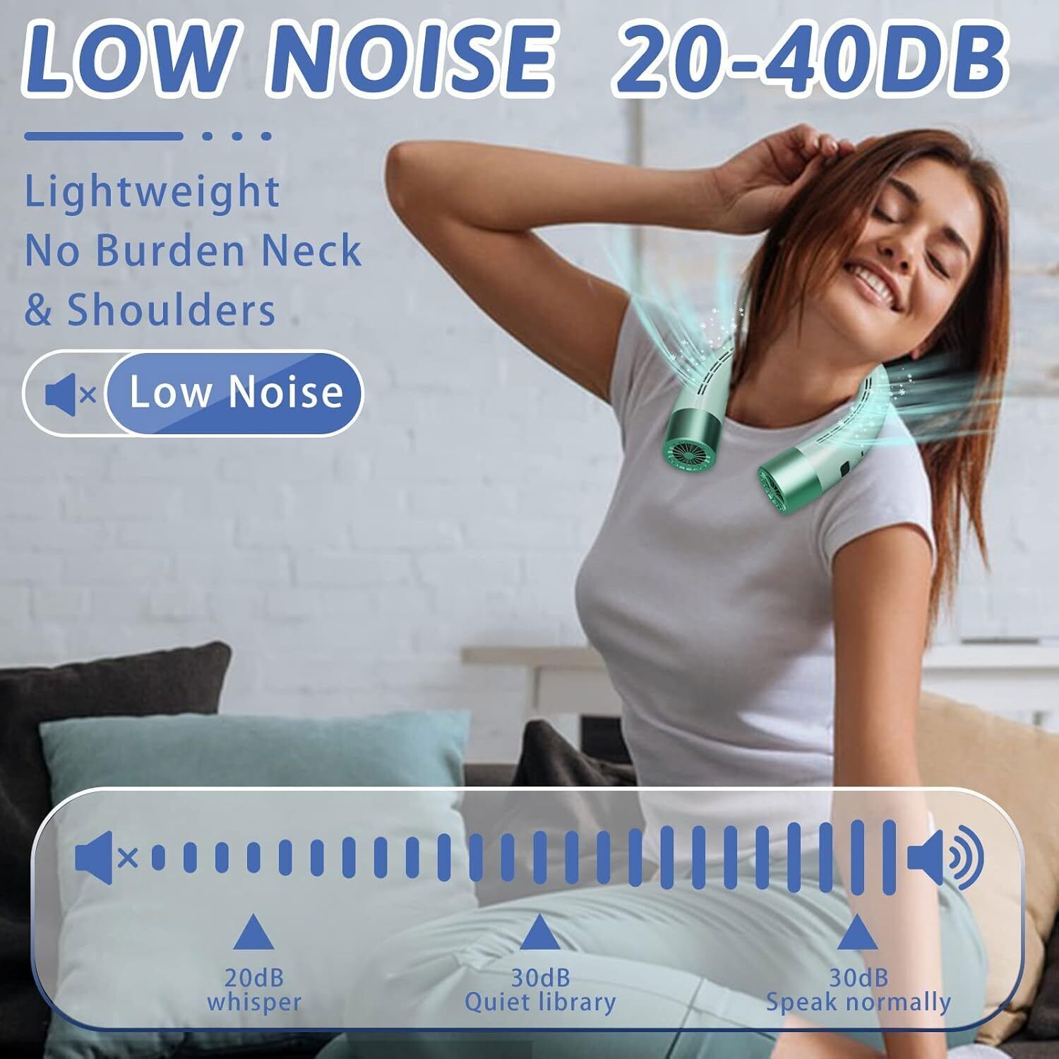 SommerBrise – Tragbarer Nackenkühlventilator