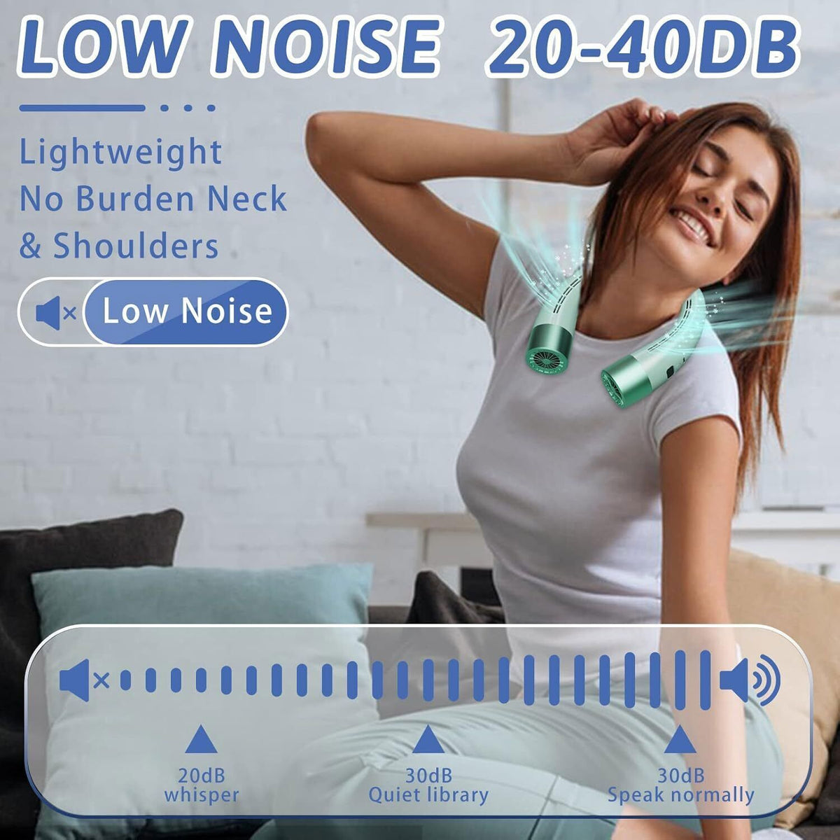 SommerBrise – Tragbarer Nackenkühlventilator