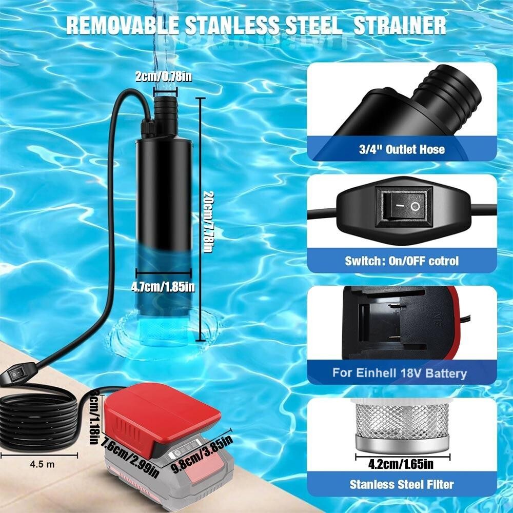 HydroSnap - Kabellose Unterwasserpumpe