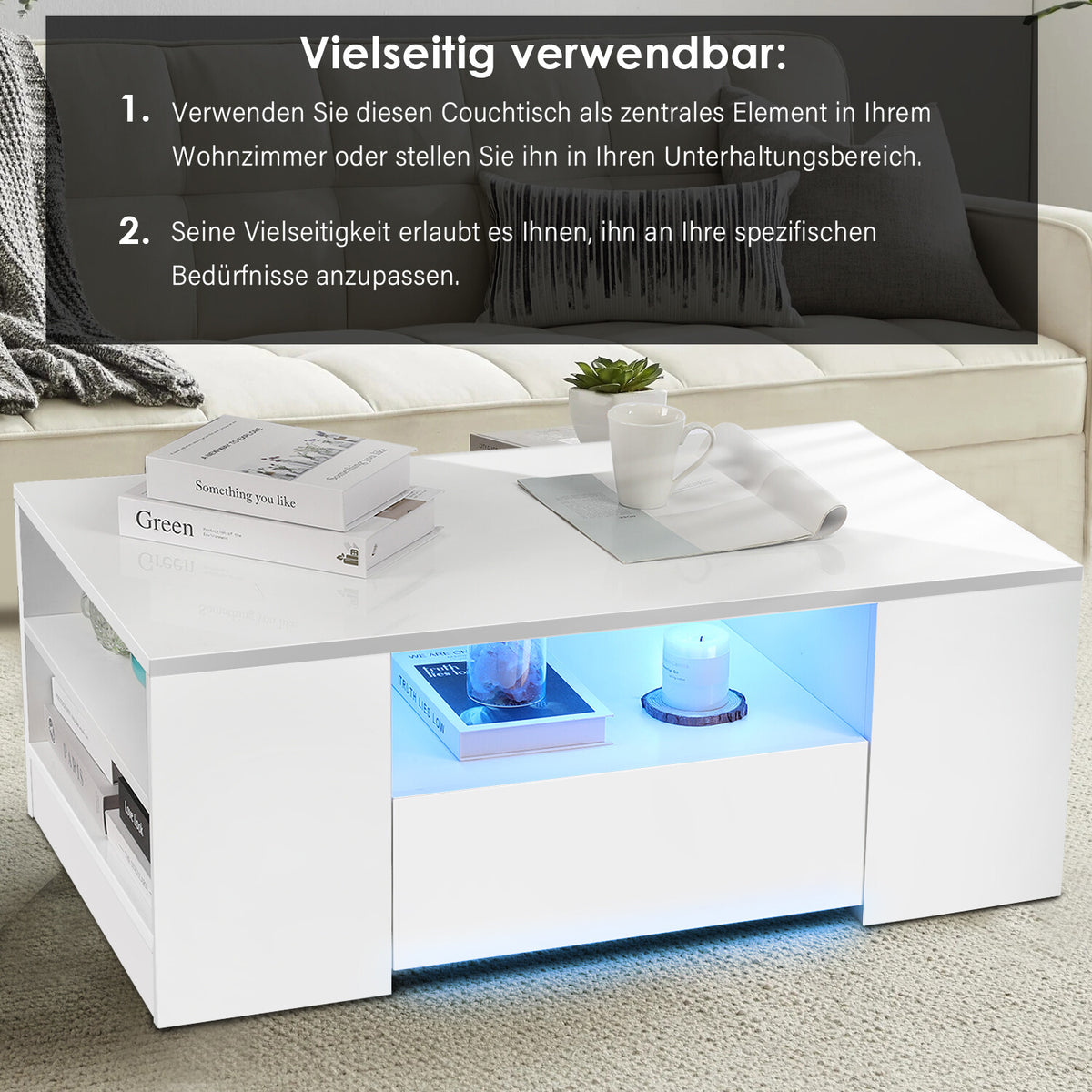 FlashGlow – LED-Couchtisch