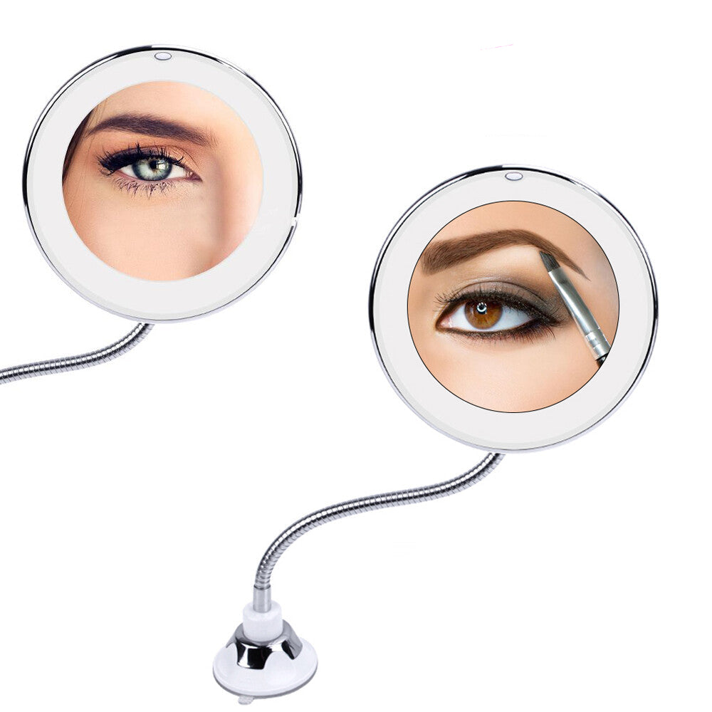 GlowFlex Mirror - Makeup-Spiegel mit 10facher Vergrößerung und Licht