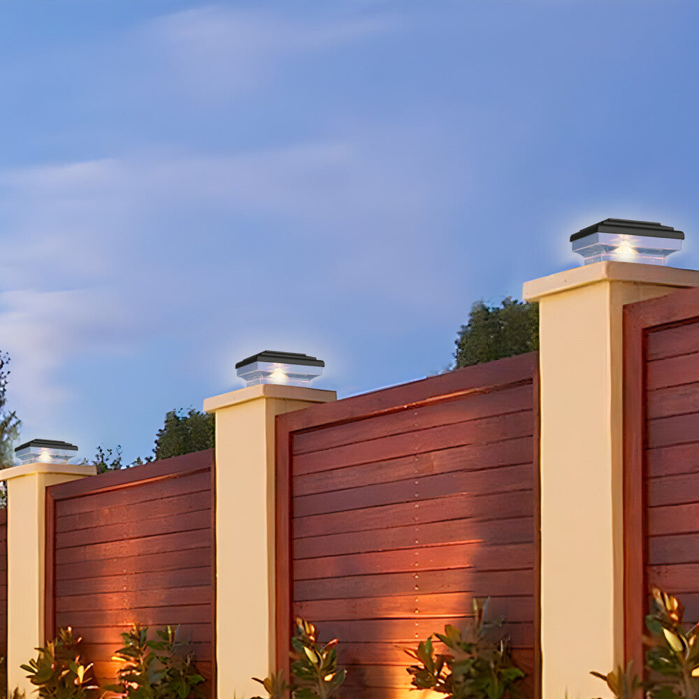 GlowGuard Square - Solar-Pfostenkappenleuchte