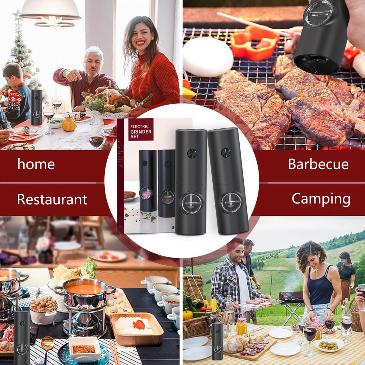 MahlGenuss – Elektrisches Salz- und Pfeffermühlen-Set