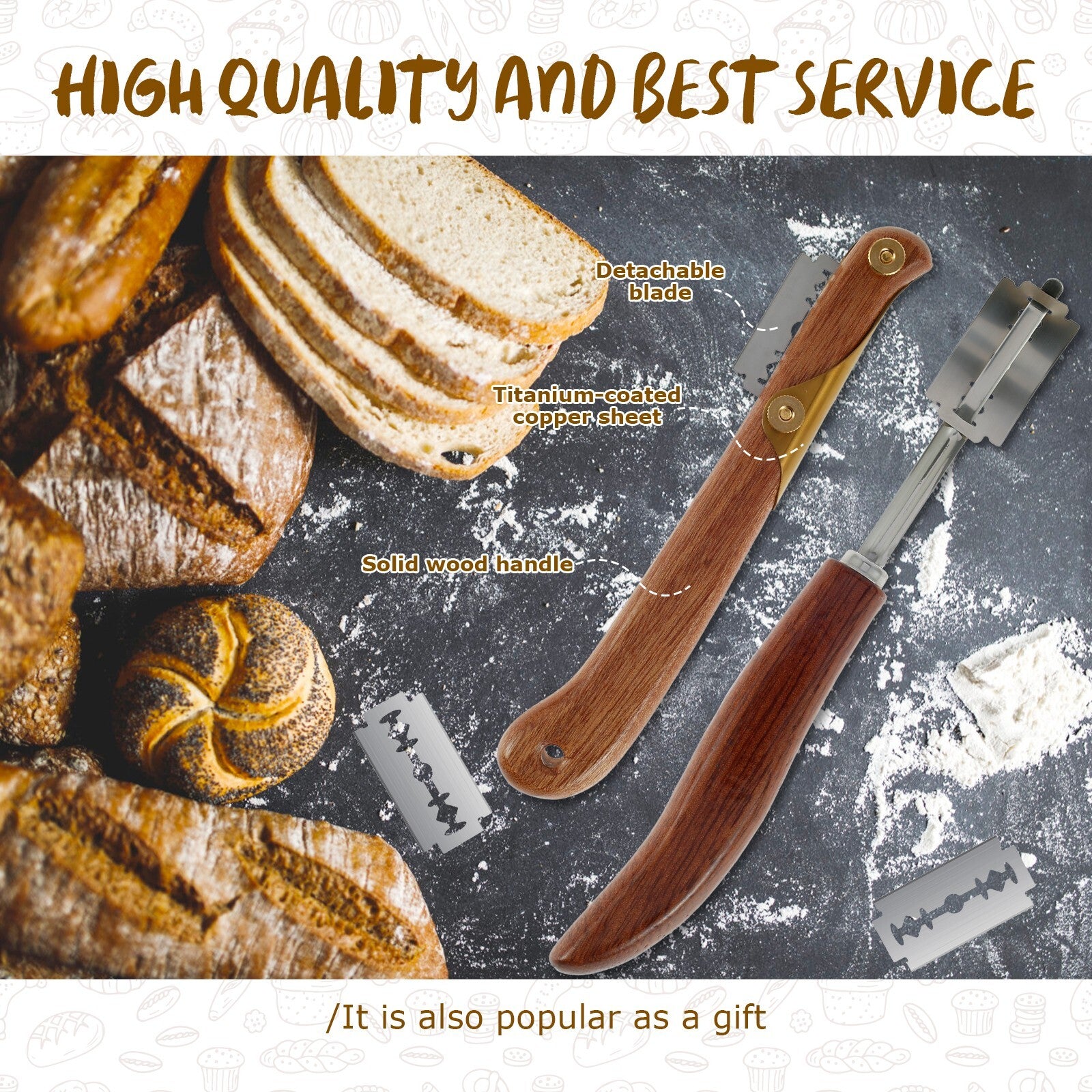 DoughCrafter - Werkzeug zum Schneiden von Brotlaiben