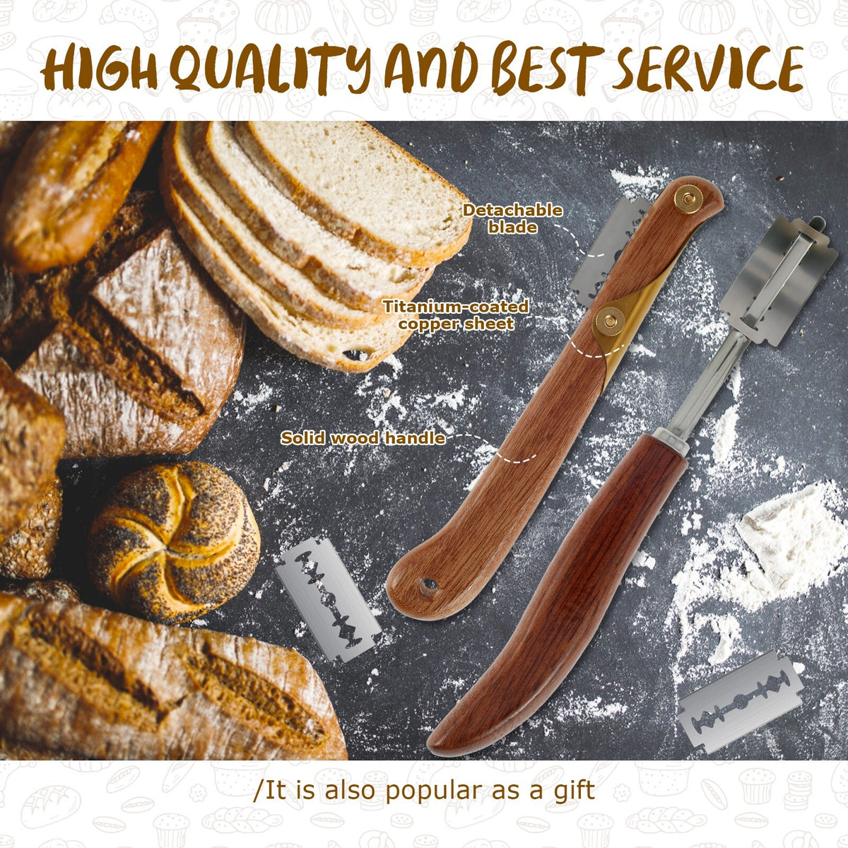 DoughCrafter - Werkzeug zum Schneiden von Brotlaiben