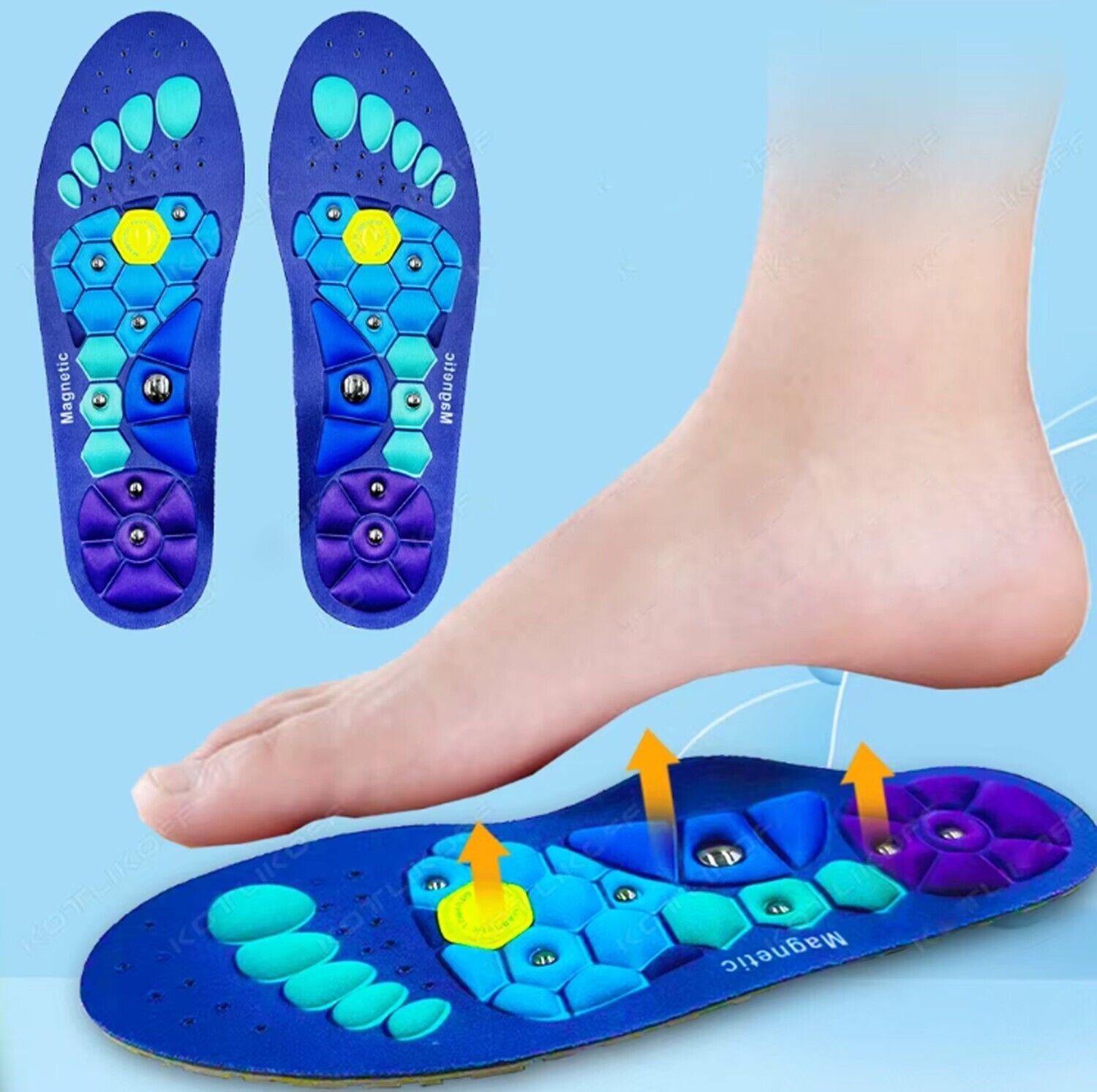 MagnaSoothe – Magnetische Akupressur-Einlegesohlen