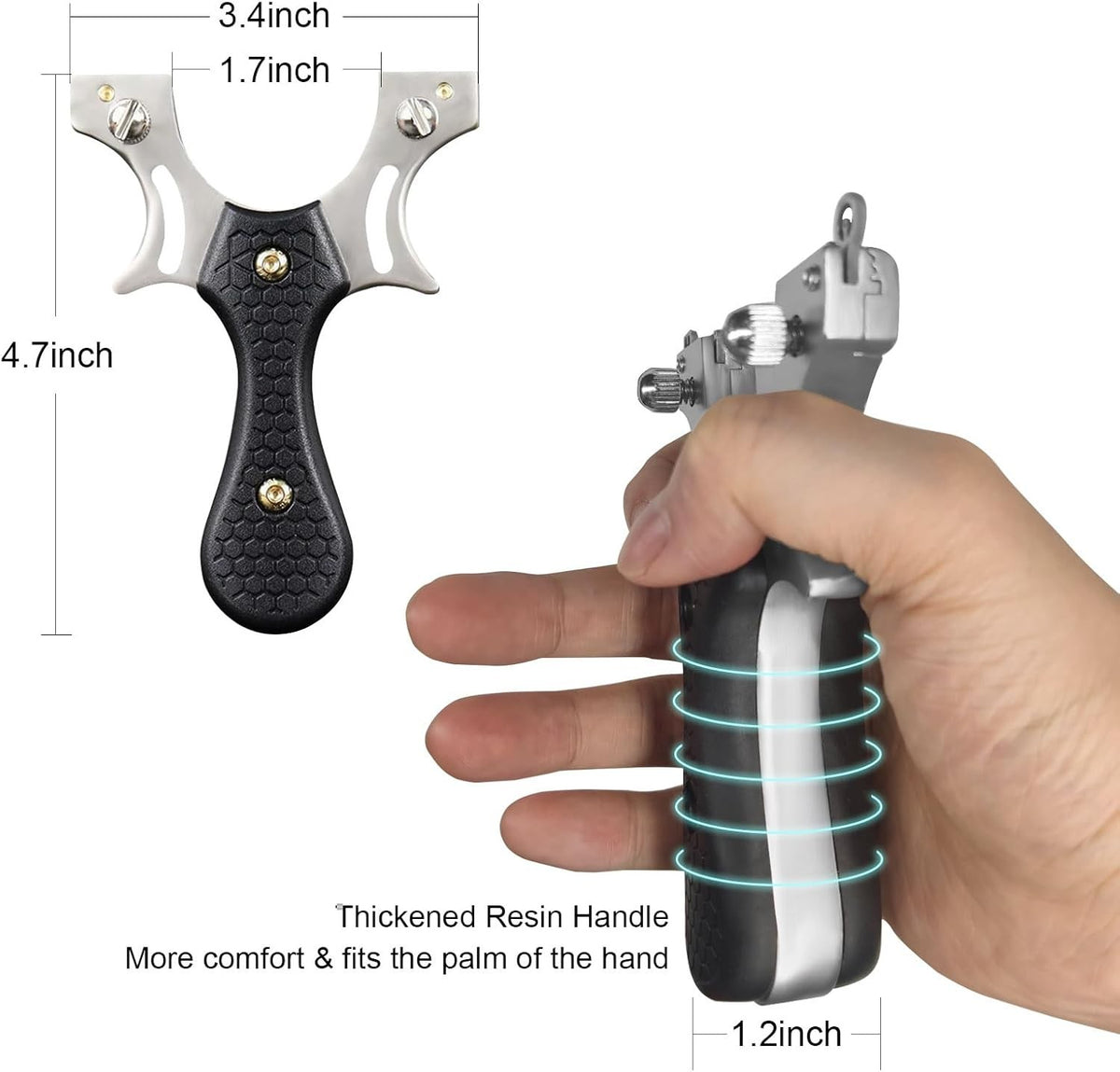 SureShot Steel – Professionelle Steinschleuder für Erwachsene