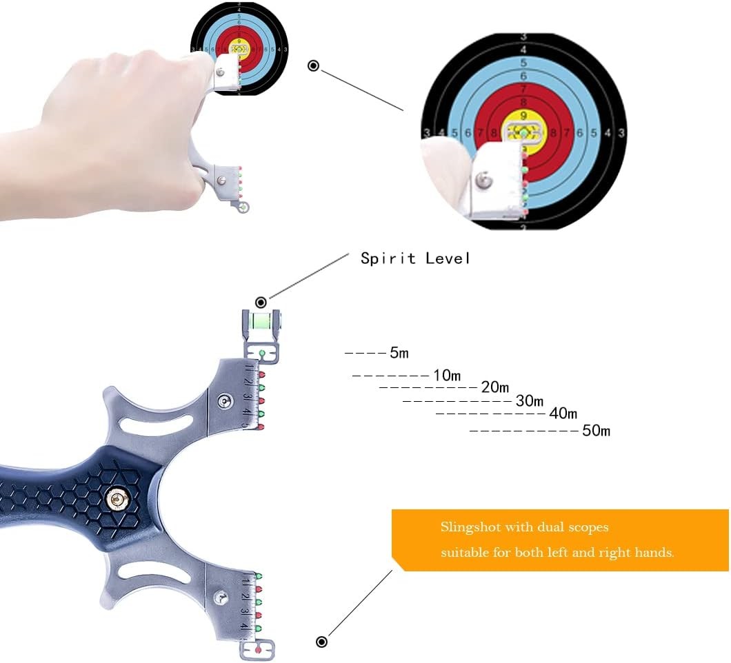 SureShot Steel – Professionelle Steinschleuder für Erwachsene