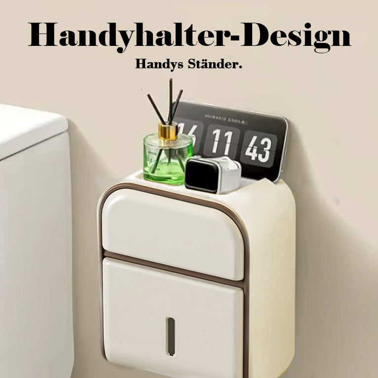 TidyTrove Box - Wandmontierter Tissue-Spender mit Aufbewahrung