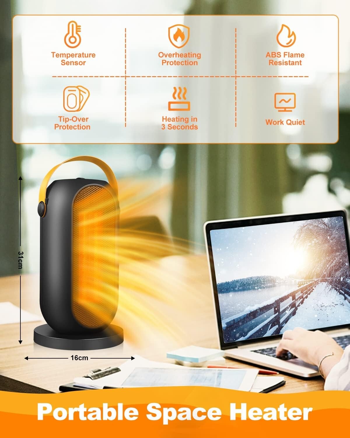 KuschelHeat – Energiesparender Elektrischer Heizlüfter