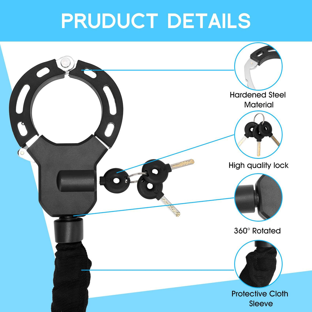 ChainShield – Elektroroller-Schloss