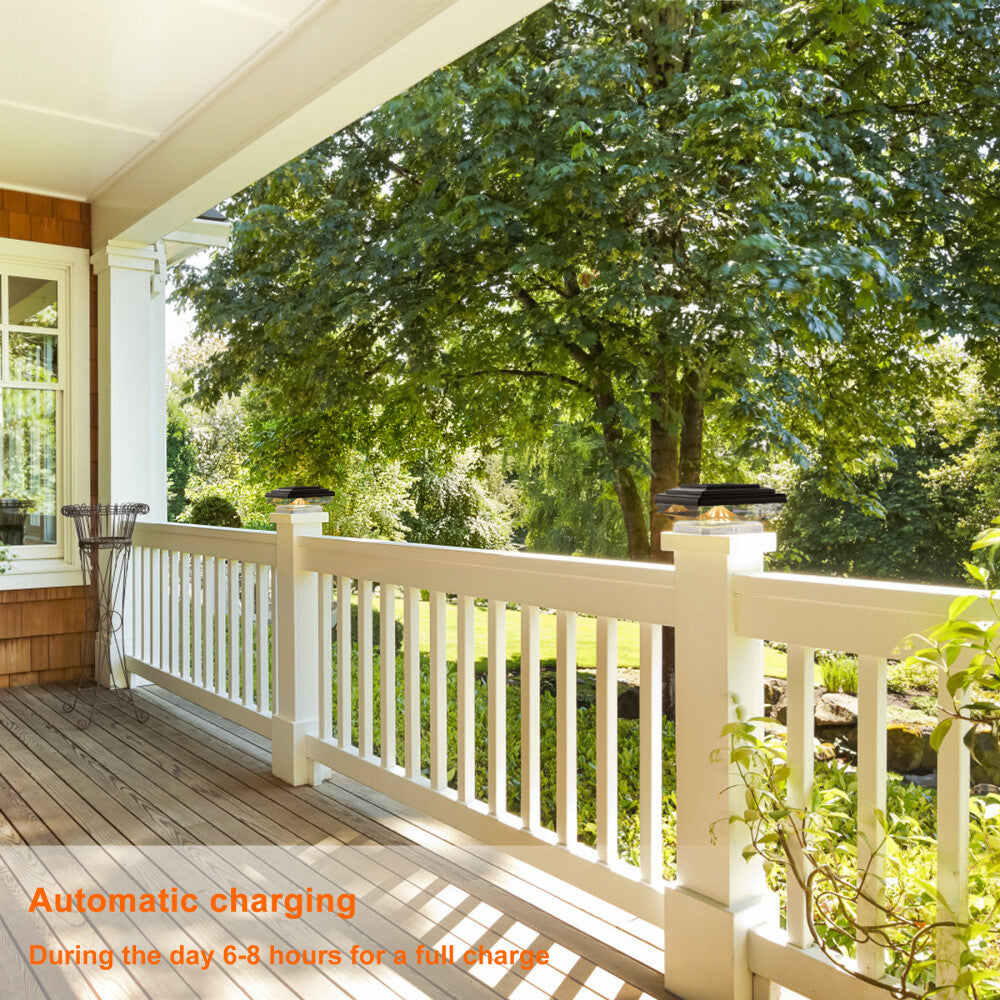 GlowGuard Square - Solar-Pfostenkappenleuchte