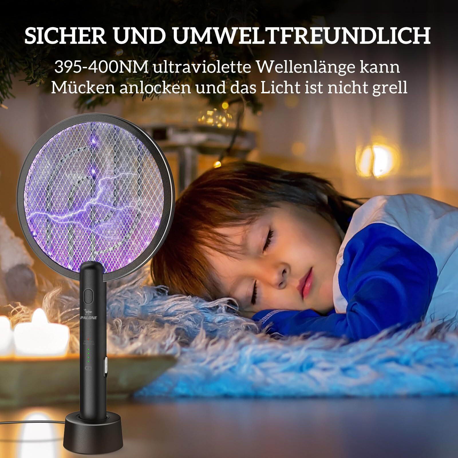 ZapIQ - Elektrische Mückenklatsche Wiederaufladbar