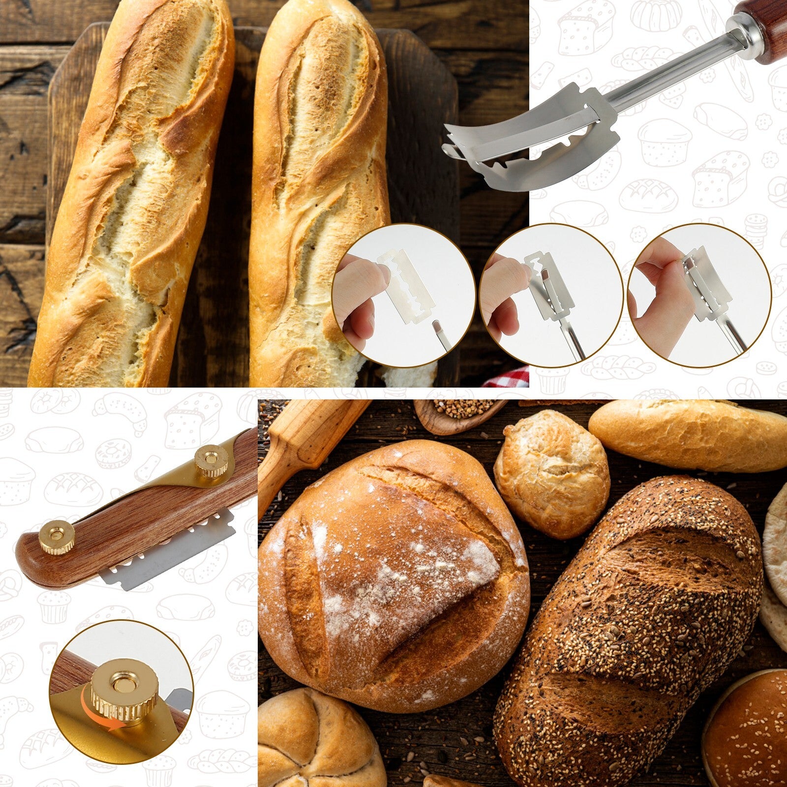 DoughCrafter - Werkzeug zum Schneiden von Brotlaiben