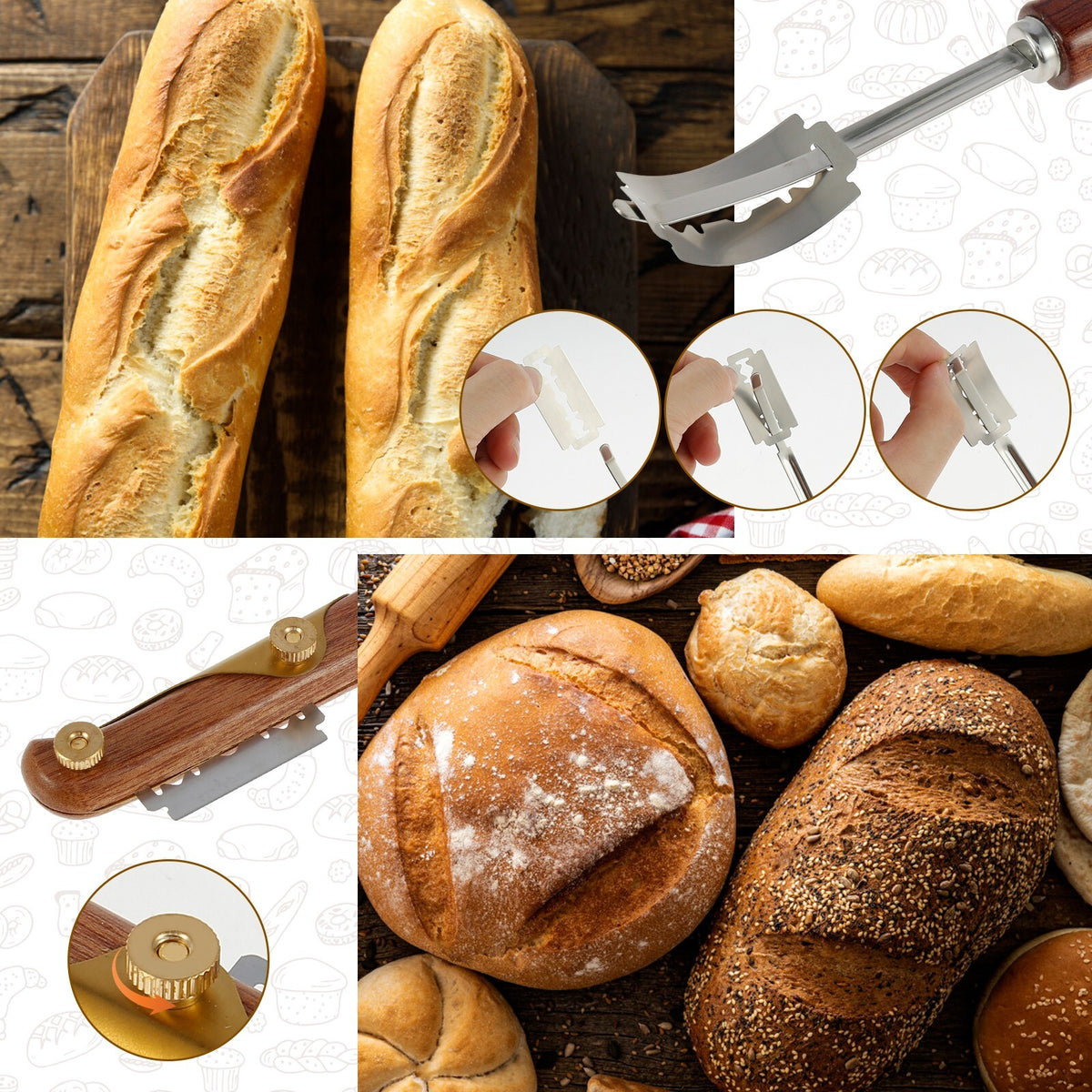 DoughCrafter - Werkzeug zum Schneiden von Brotlaiben
