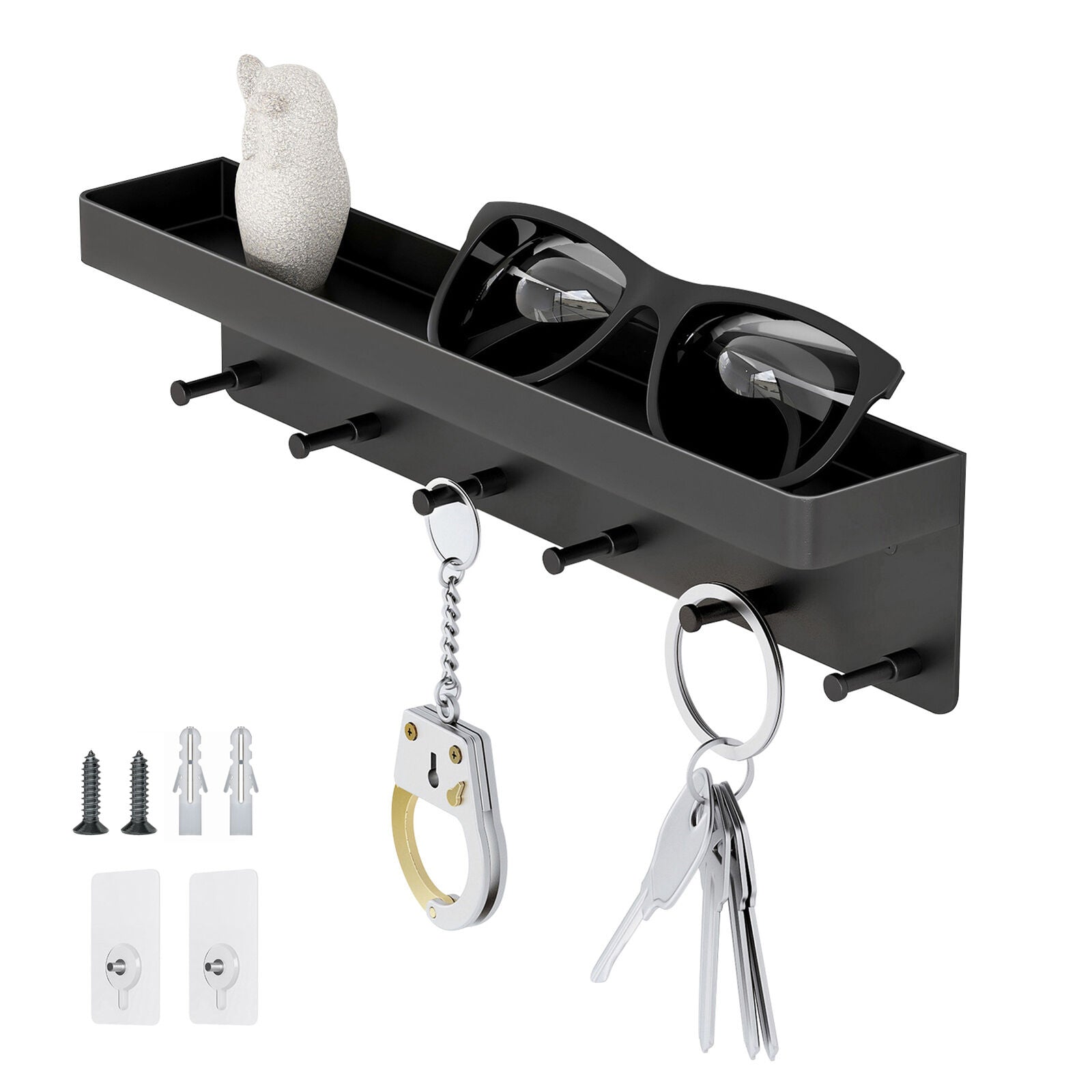TidyKeys - Schlüsselhalter für die Wandmontage mit Ablage
