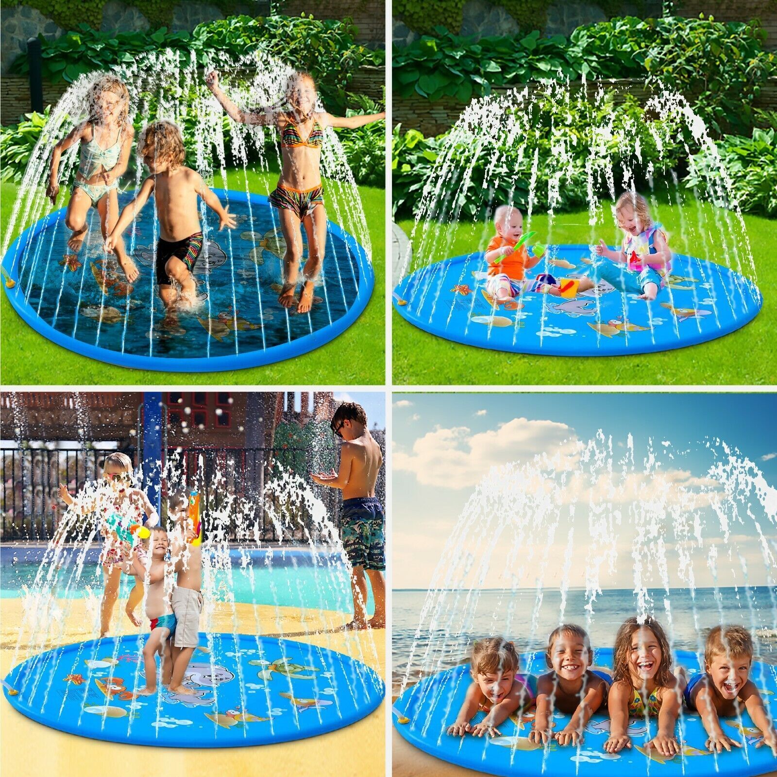 AquaJoy Splash Pad – Wasserspielmatte für Kinder im Freien