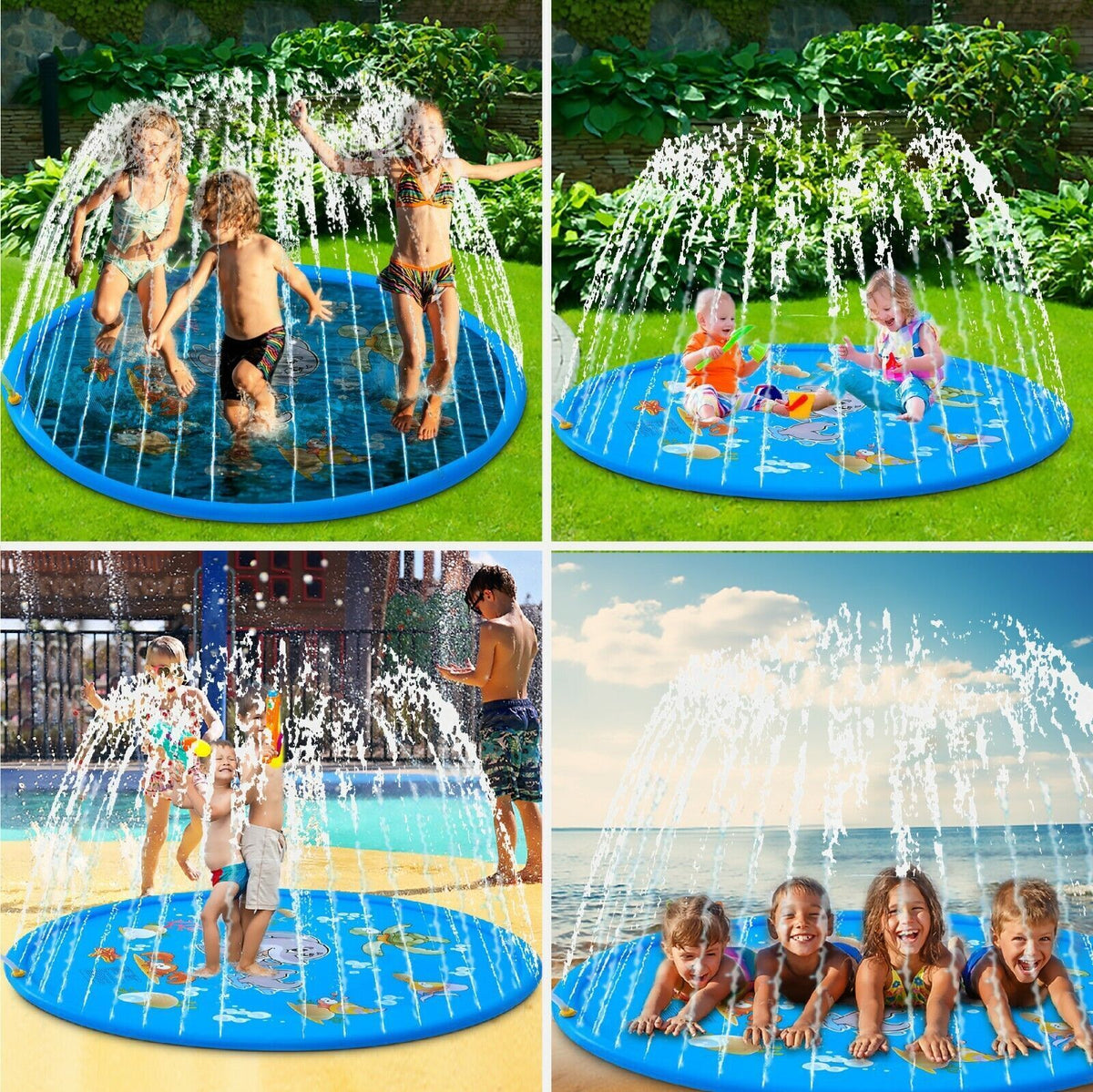 AquaJoy Splash Pad – Wasserspielmatte für Kinder im Freien