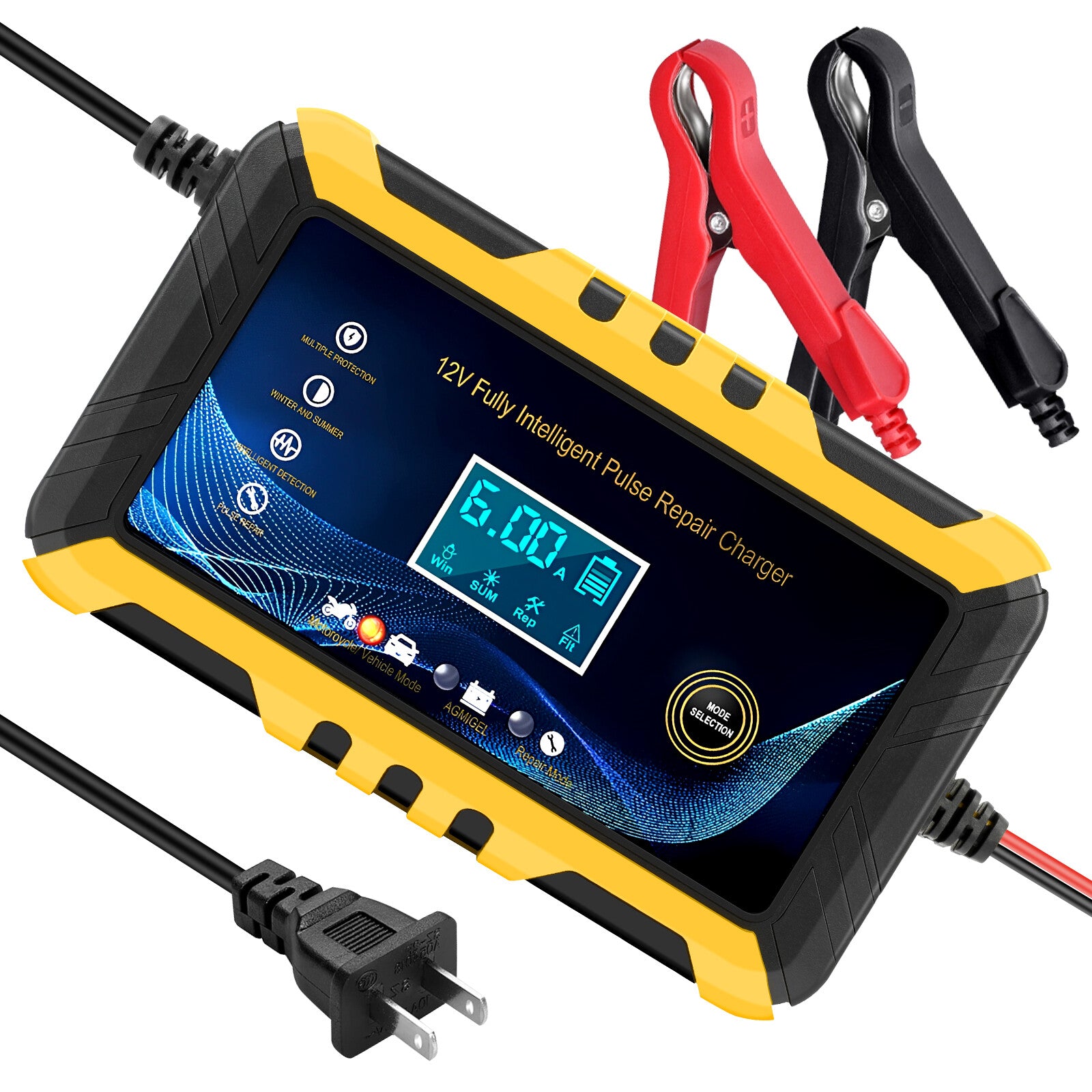 EnergieWerk - 12V Intelligentes Autobatterie-Ladegerät