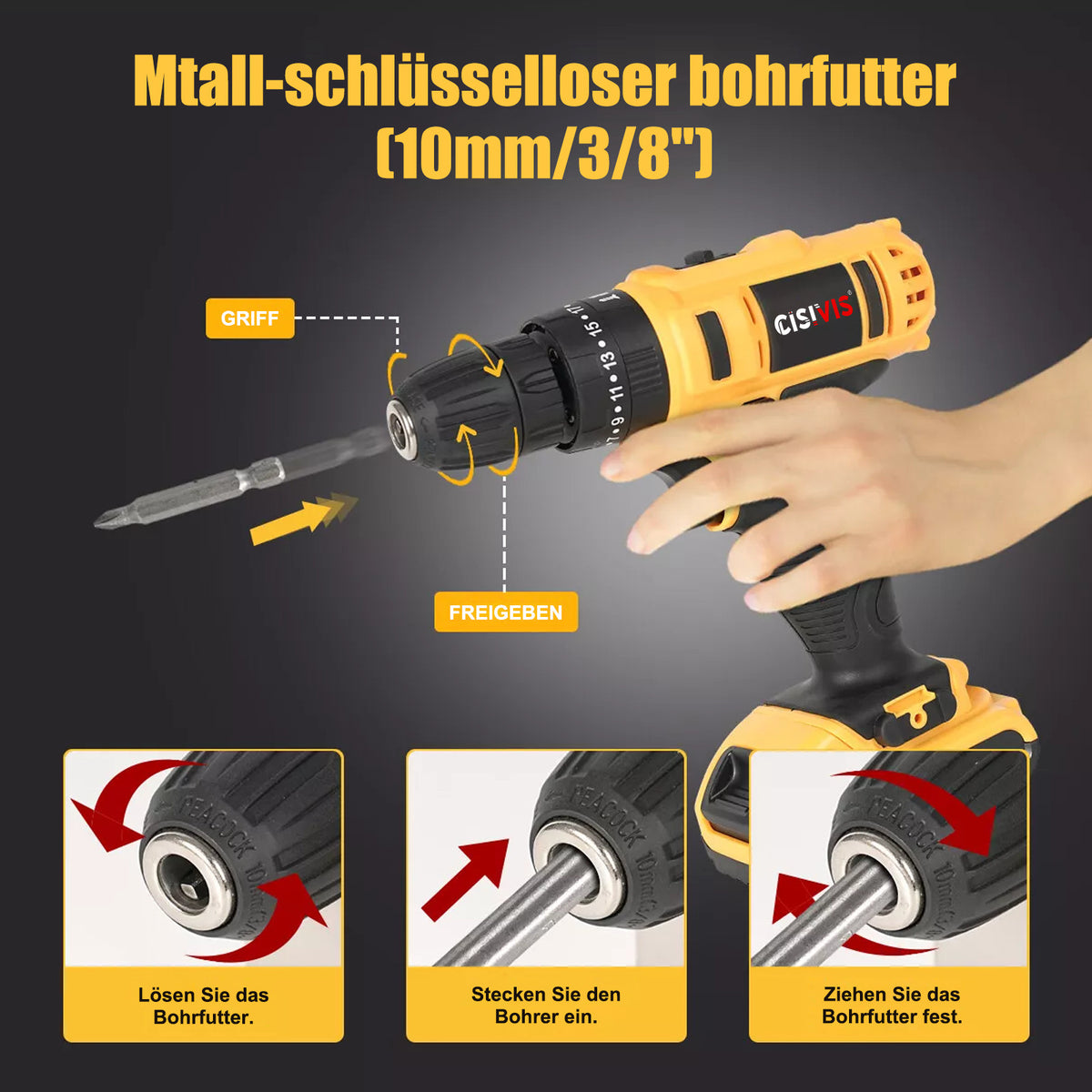 DrillForce - Akku Bohrschrauber 21V