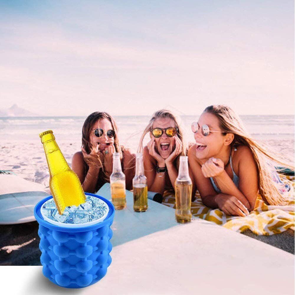 CubeCrafter - Silikon-Eiswürfelbehälter mit Deckel