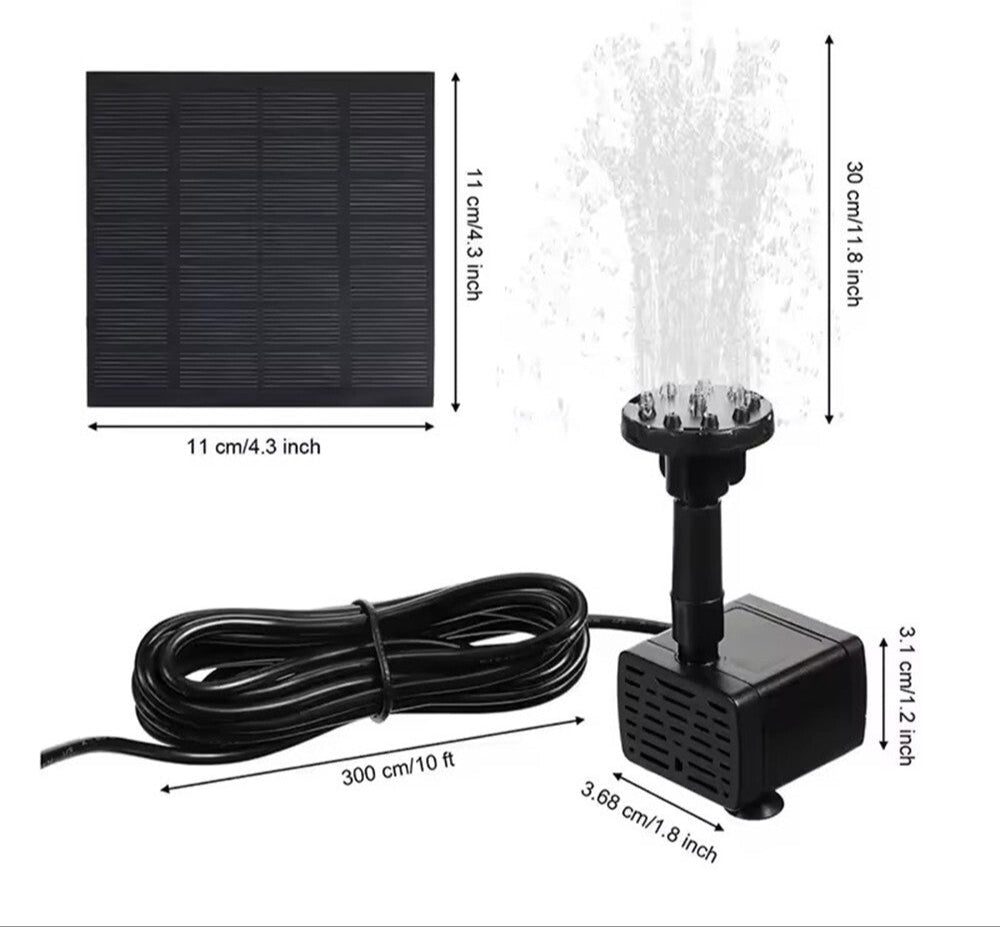 SunBloom Jet - Solarbetriebene Wasserfontäne