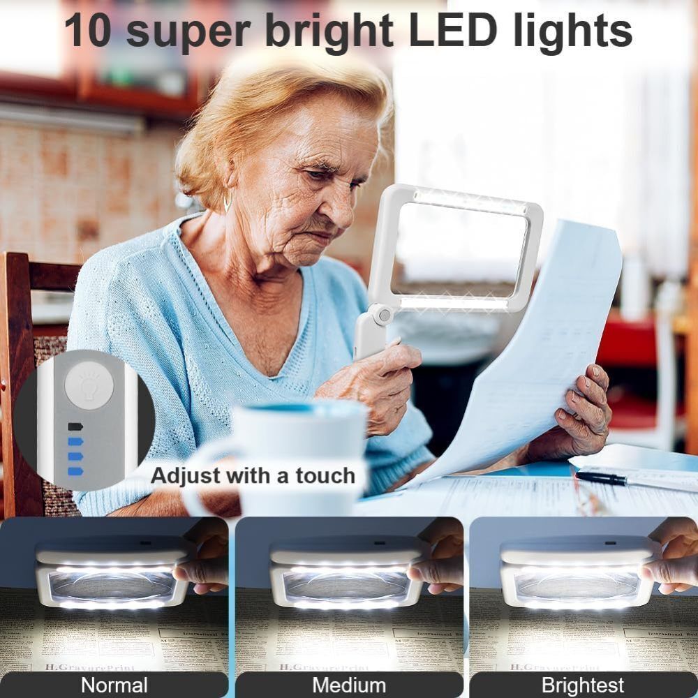 LightScope – LED Leselupe mit Licht