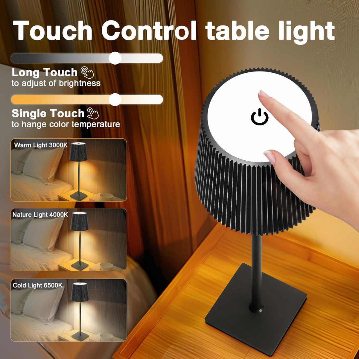 MoodShine – Wiederaufladbare LED-Tischlampe