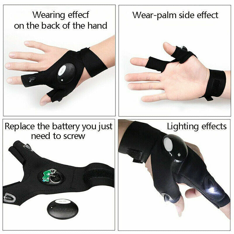 HandLite – LED-Taschenlampenhandschuhe