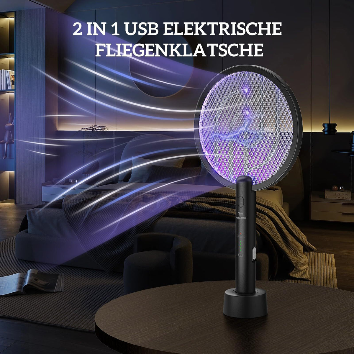 ZapIQ - Elektrische Mückenklatsche Wiederaufladbar