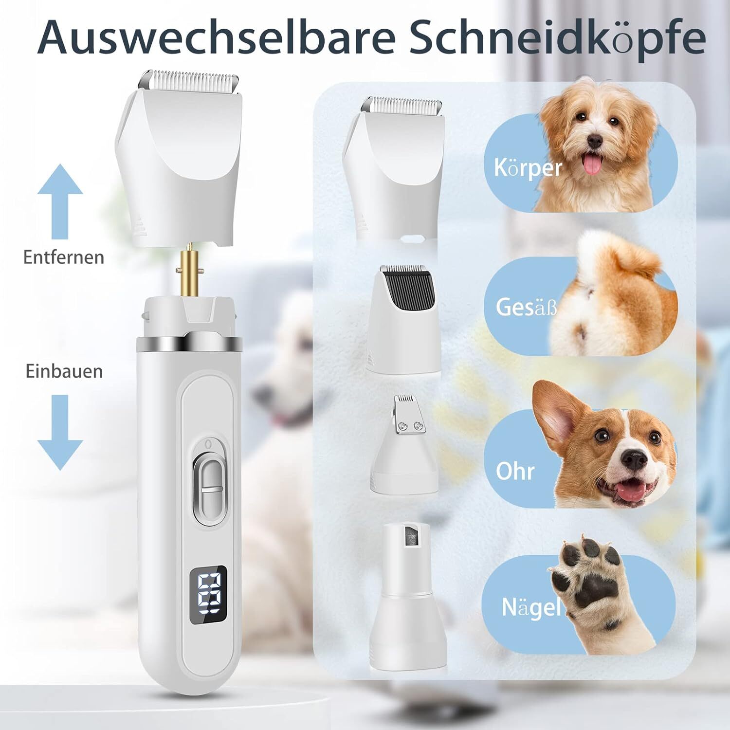 GroomJoy – Hundepflege-Schermaschine