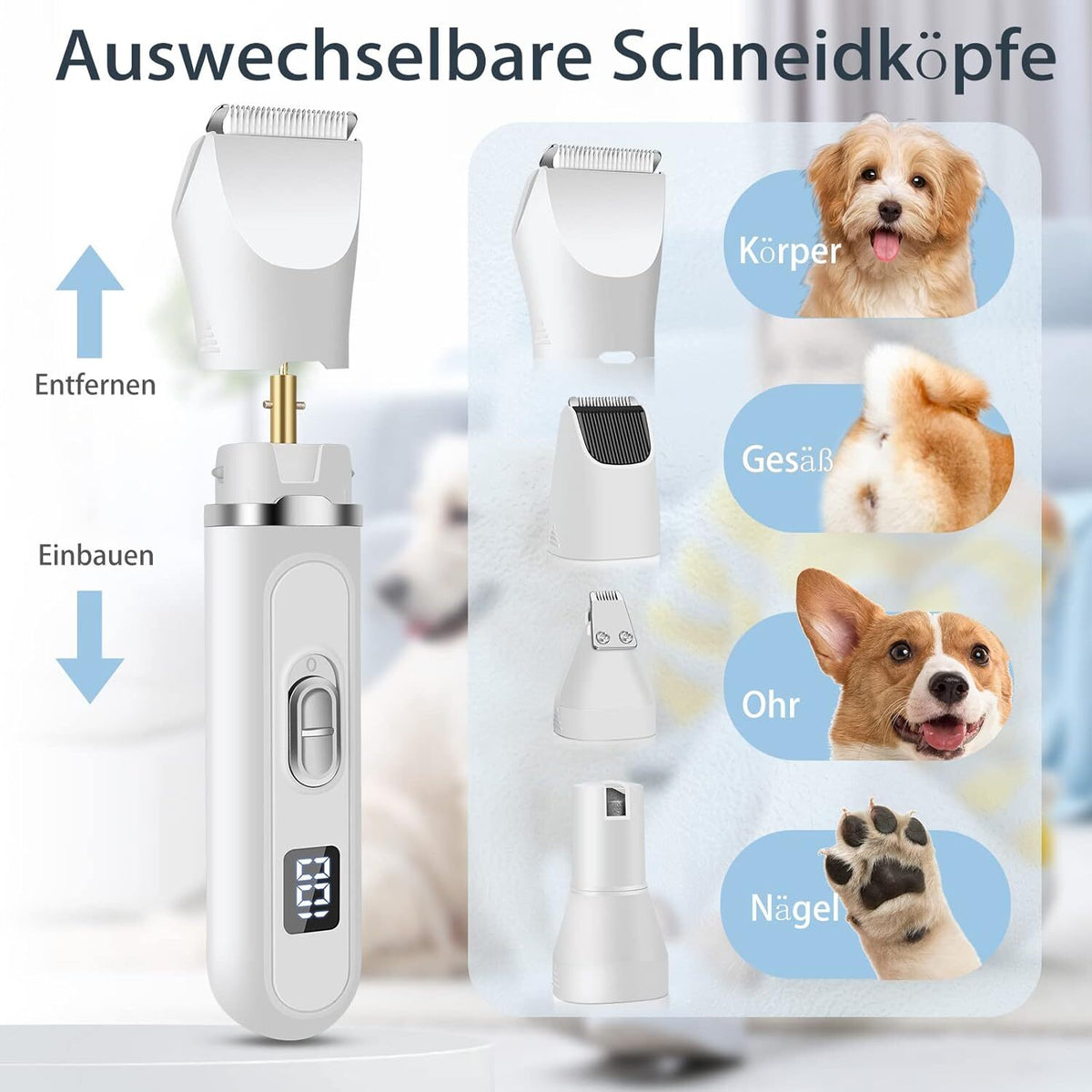 GroomJoy – Hundepflege-Schermaschine