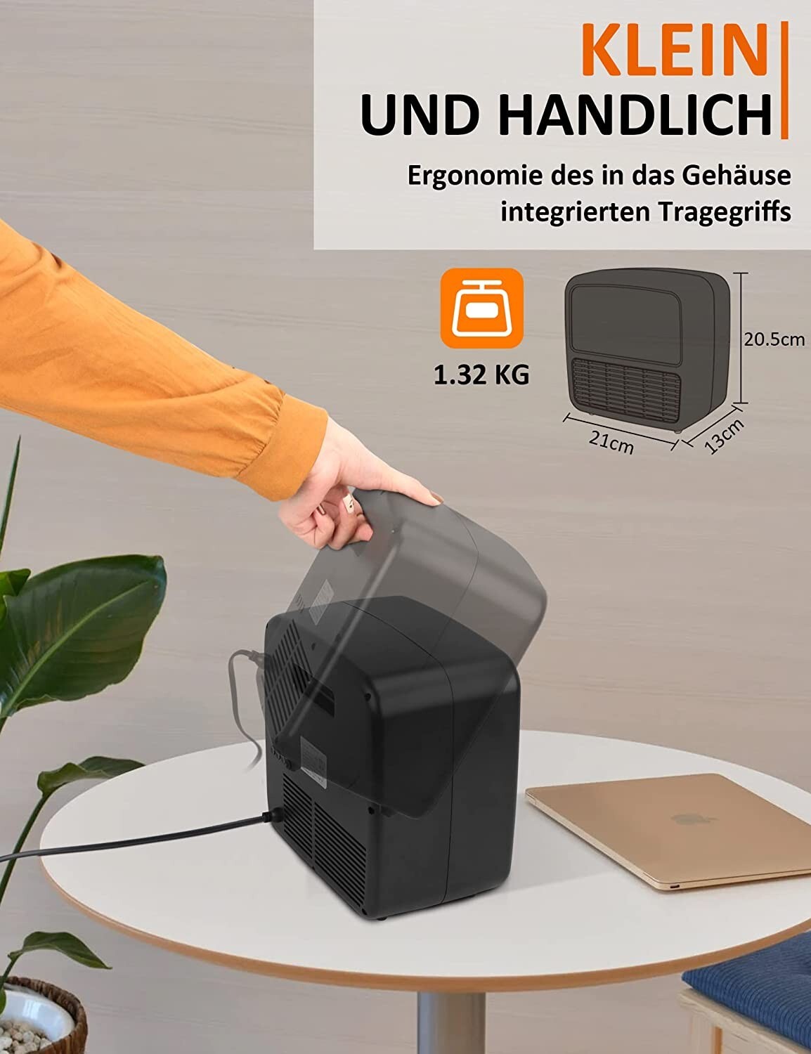 HeizFlair – Tragbarer Keramik-Elektroheizer