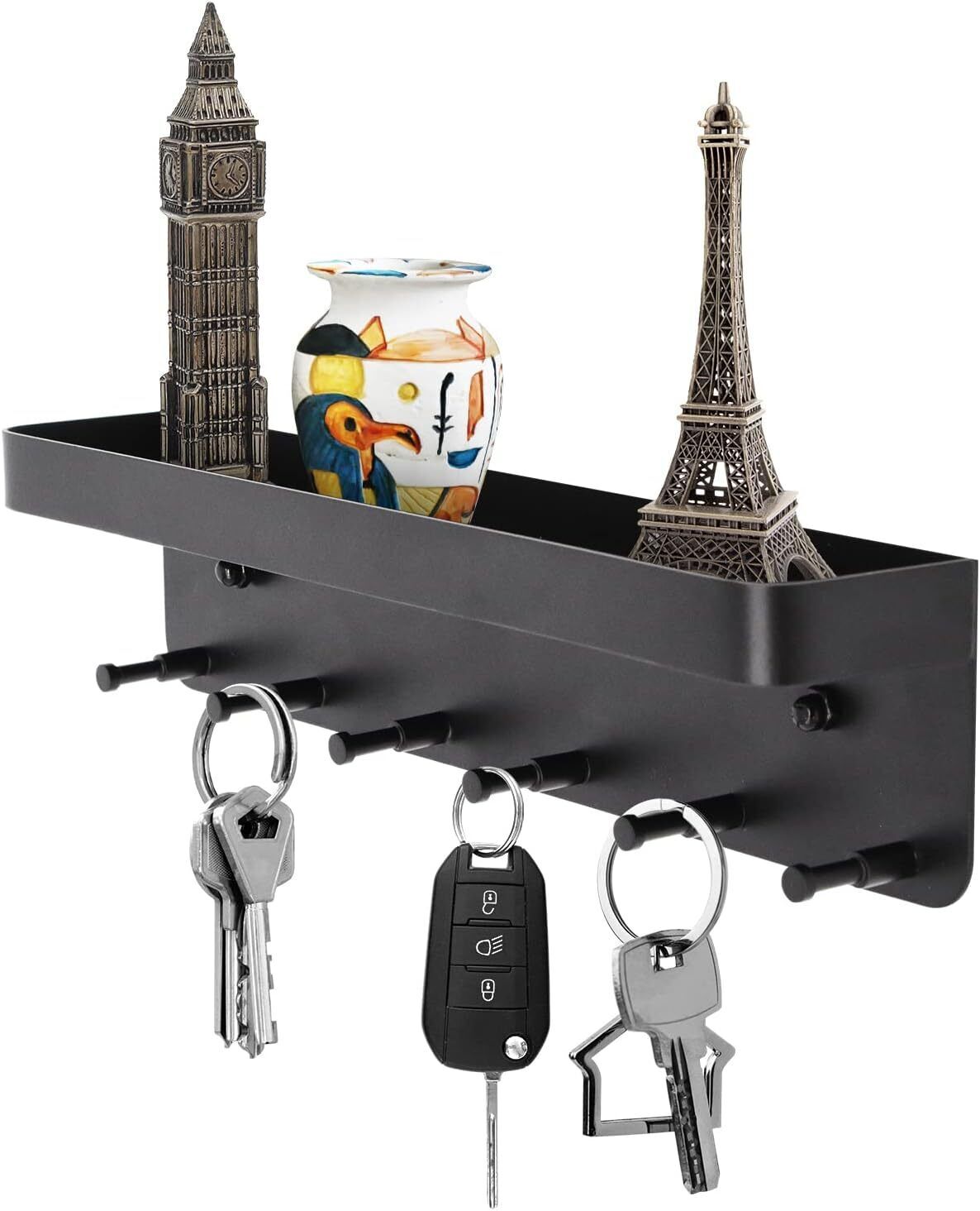 TidyKeys - Schlüsselhalter für die Wandmontage mit Ablage
