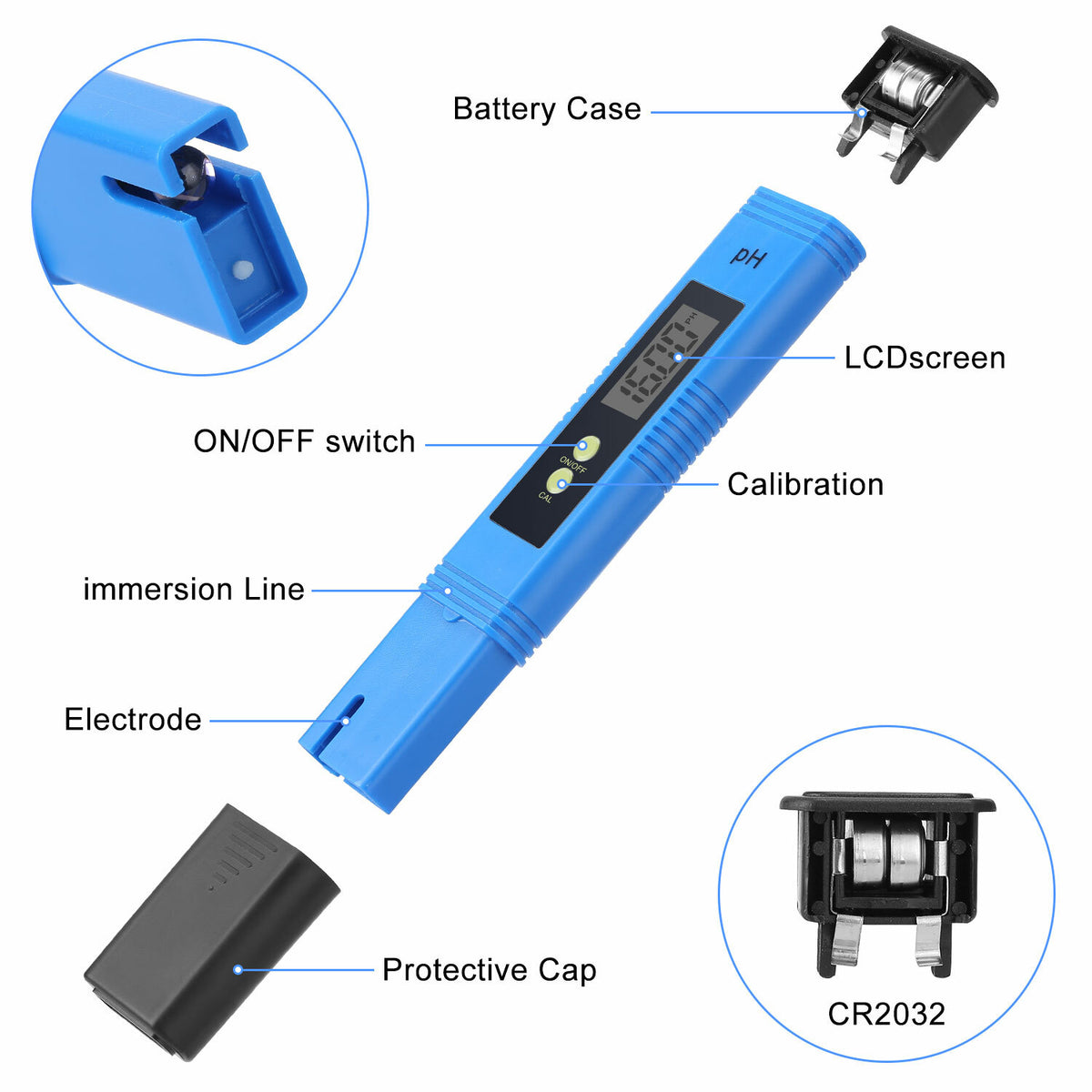 AquaGenau - Digitales pH-Meter &amp; TDS EC Tester Set