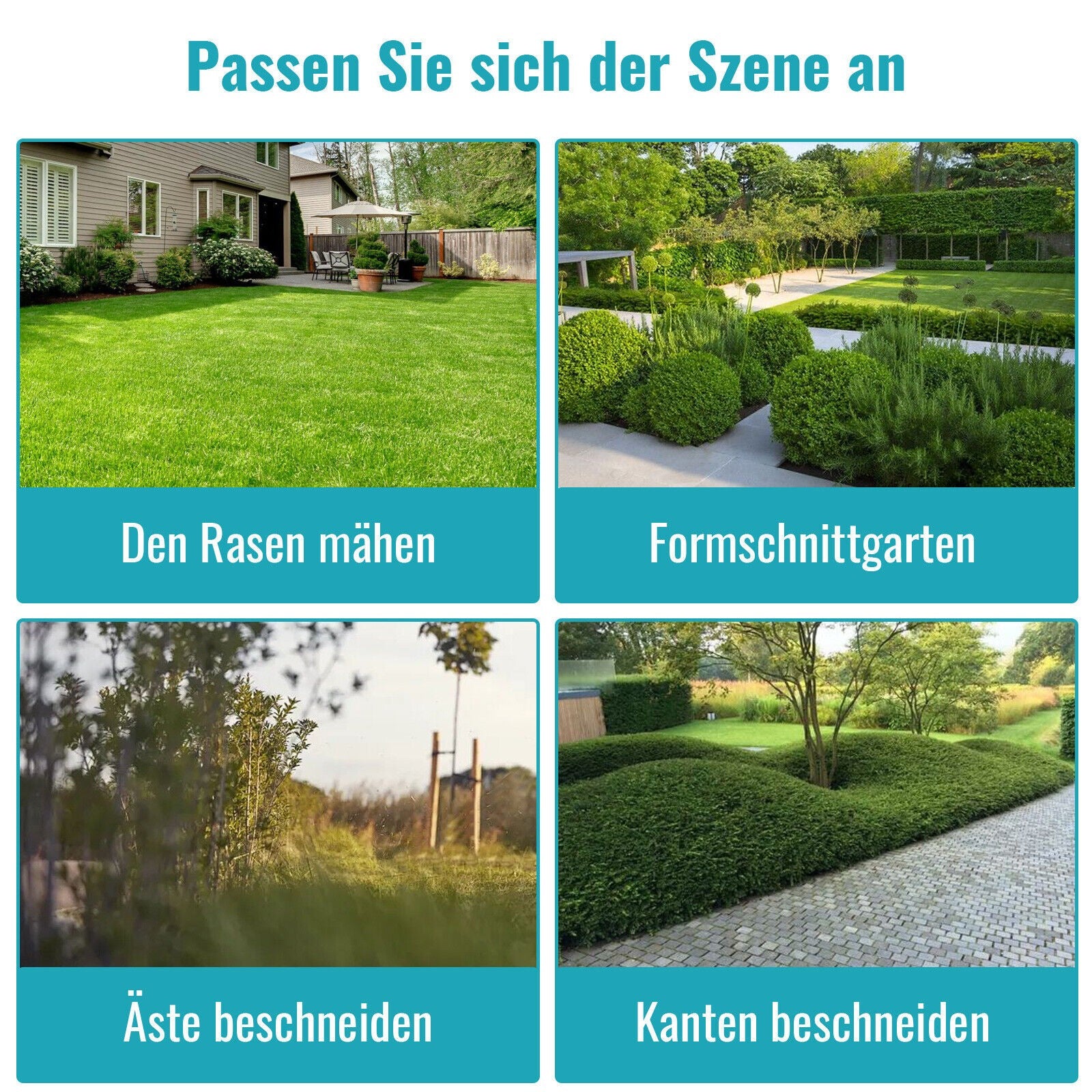 WeedWhirl - Schnurloser Rasentrimmer für kleine Gärten