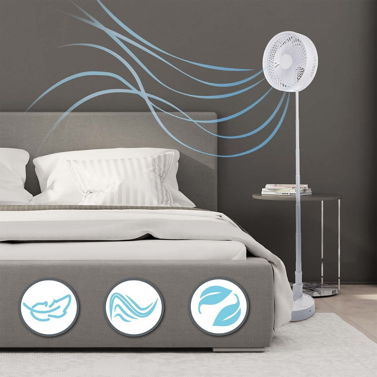 FlexFan - Tragbarer Faltbarer Ventilator