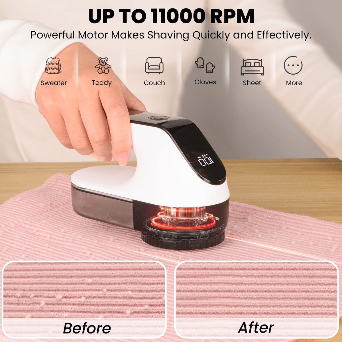 FreshWear – Elektrischer Fusselentferner für Textilien