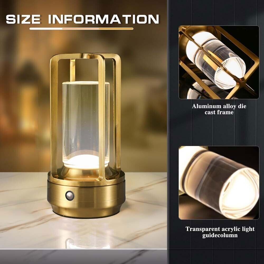 Glitzerzauber - Tragbare Kristall-Laternen-Tischlampe