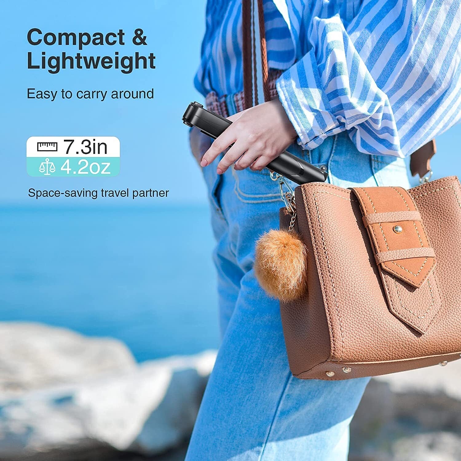 SnapGlide Max - Bluetooth Selfie-Stick-Stativ