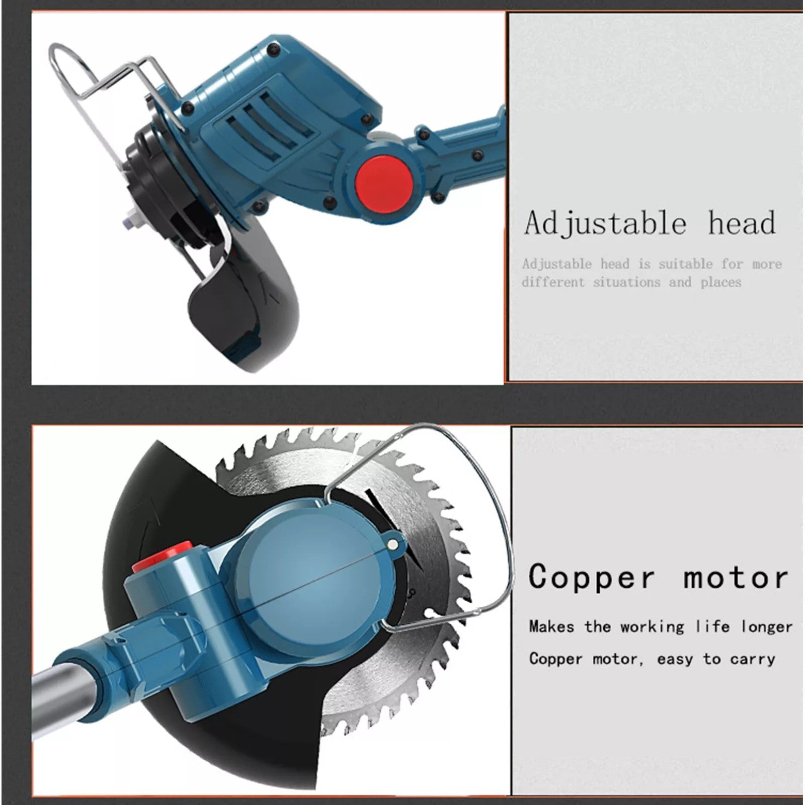 WeedWhirl - Schnurloser Rasentrimmer für kleine Gärten