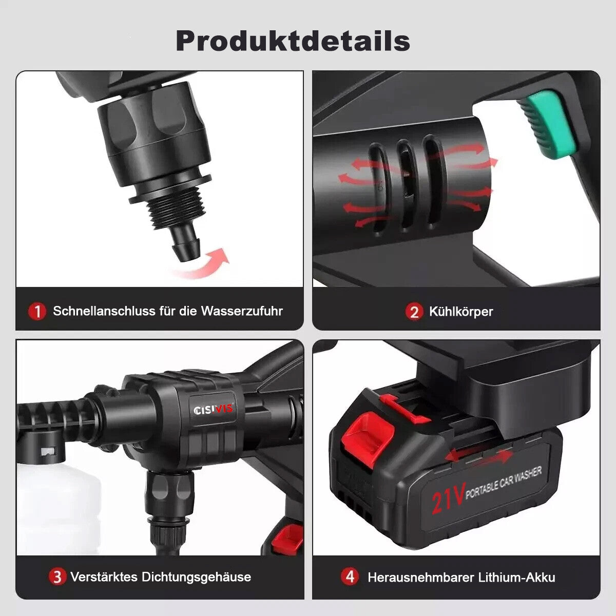 PowerClean Go – Kabelloses Autowaschsystem