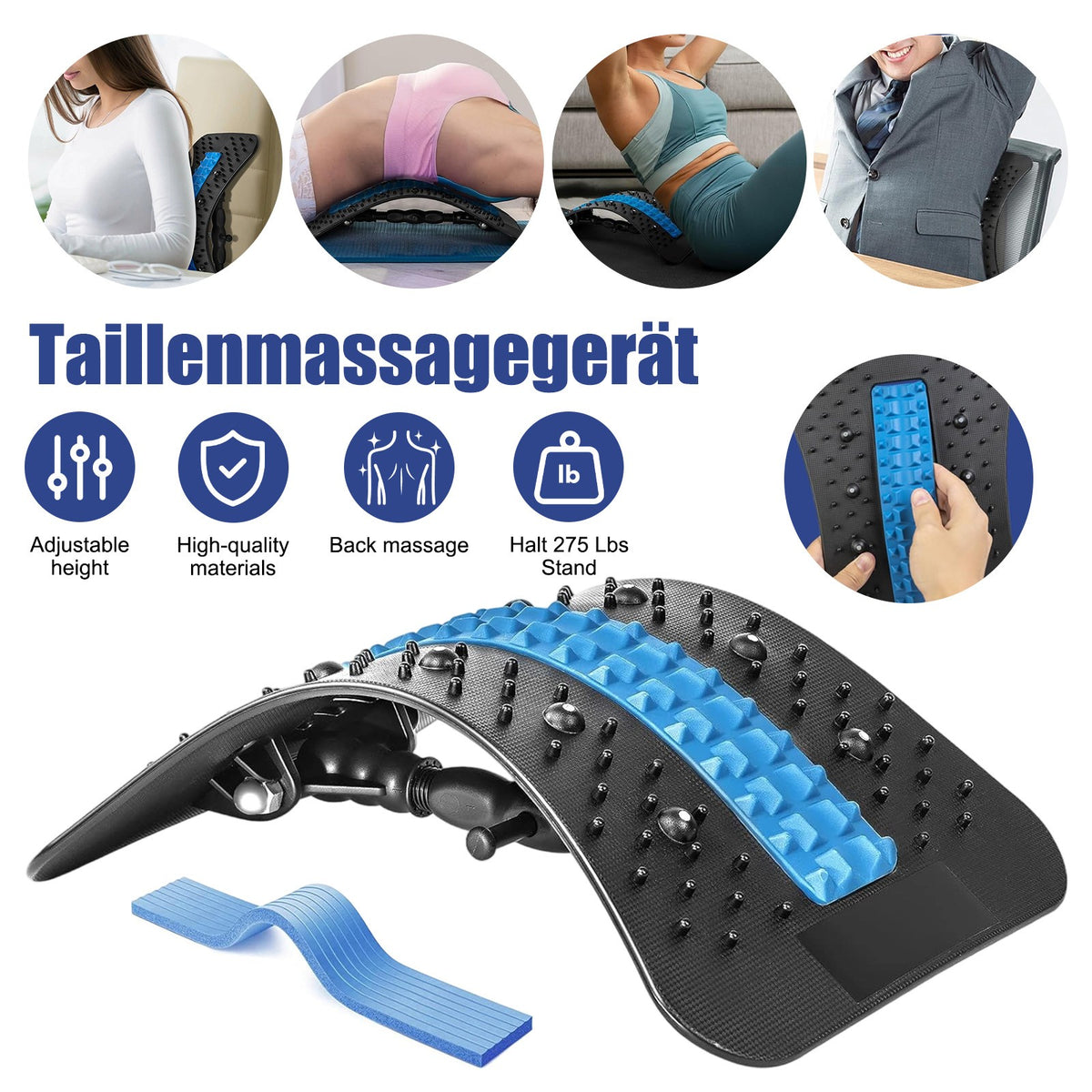 RelaxBogen - Ergonomische Rückenstreckhilfe