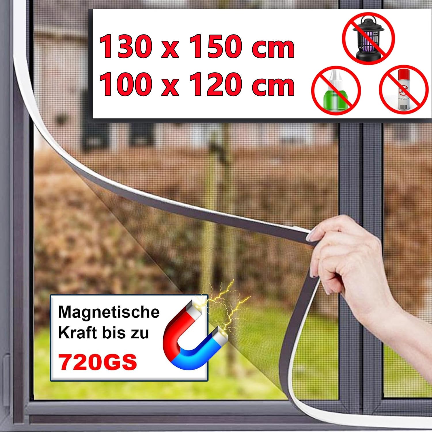BugBlock - Magnetisches Insektennetz für Fenster
