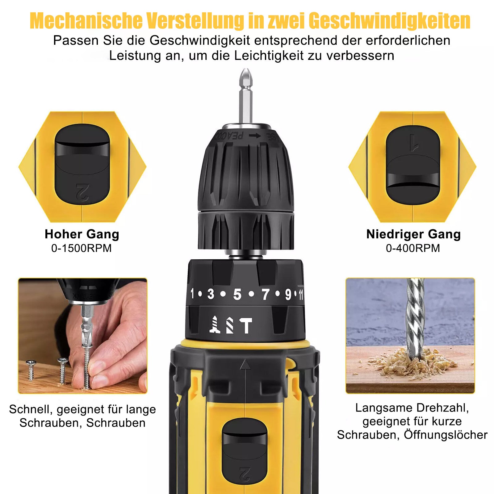 DrillForce - Akku Bohrschrauber 21V