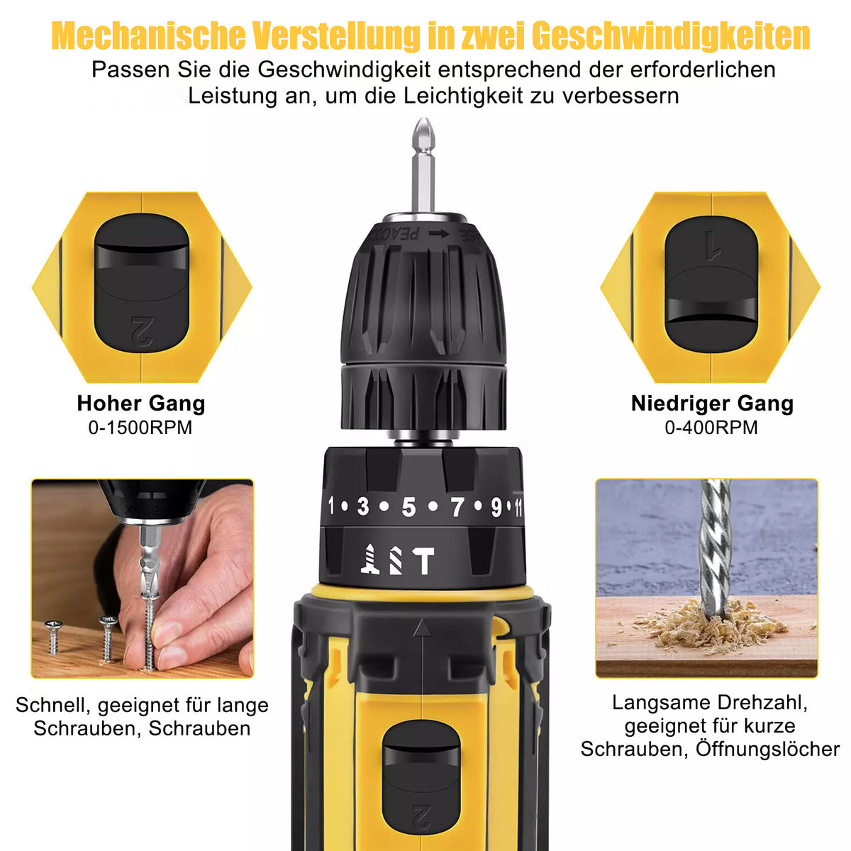 DrillForce - Akku Bohrschrauber 21V