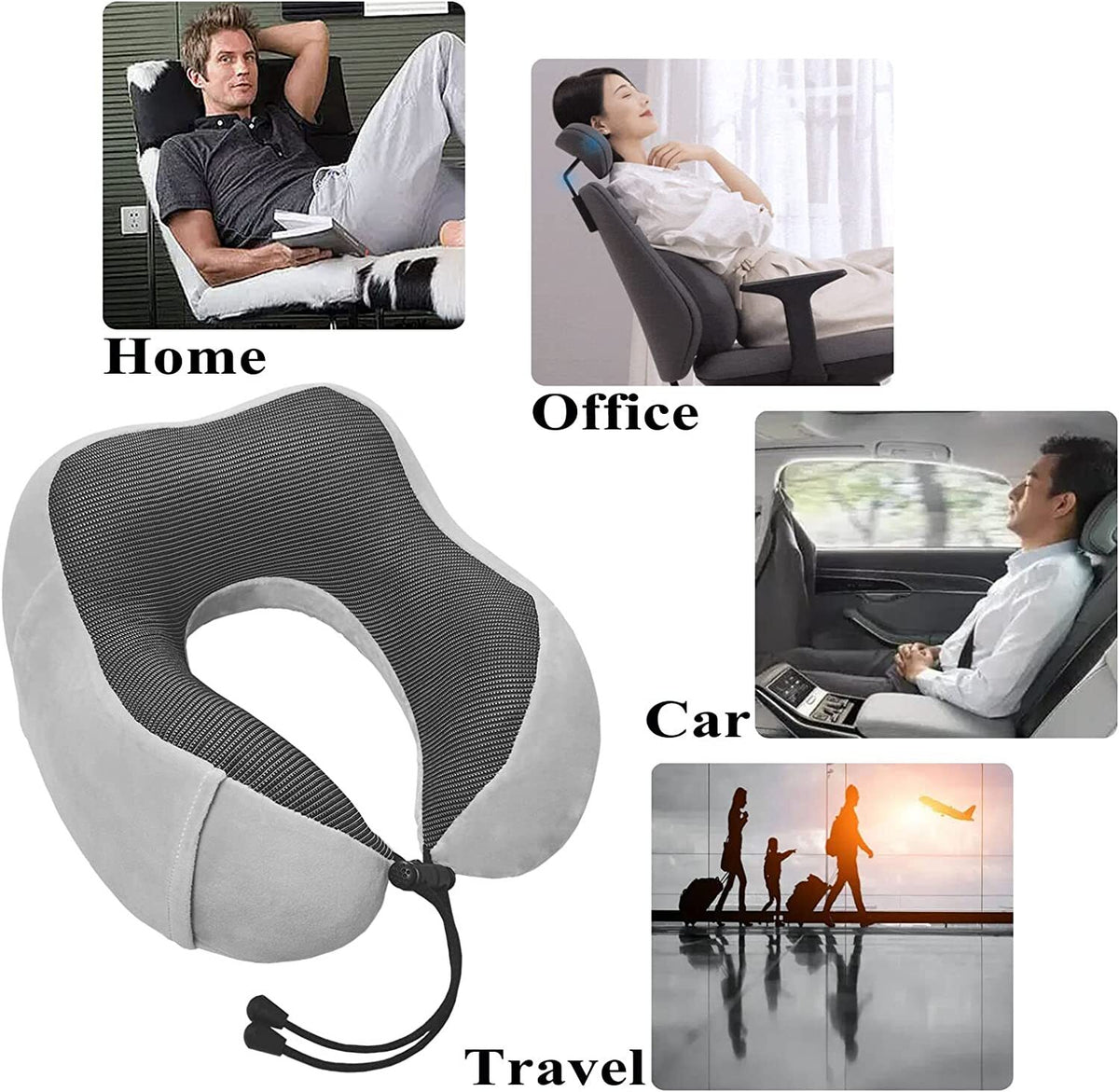 DreamEase – Reisekissen aus Memory-Schaum für den Nacken