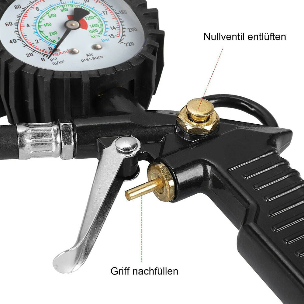 ReifenFit – Hochwertiger Reifenfüller mit Manometer