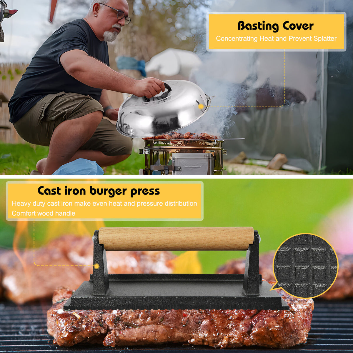 GrillGrasp Elite – BBQ Spachtelset aus Edelstahl