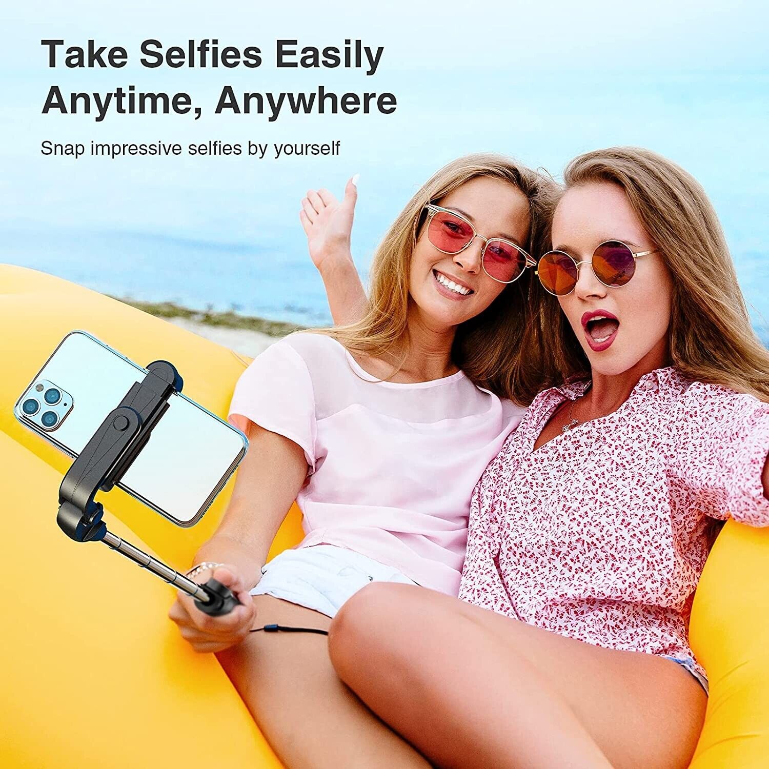 SnapGlide Max - Bluetooth Selfie-Stick-Stativ